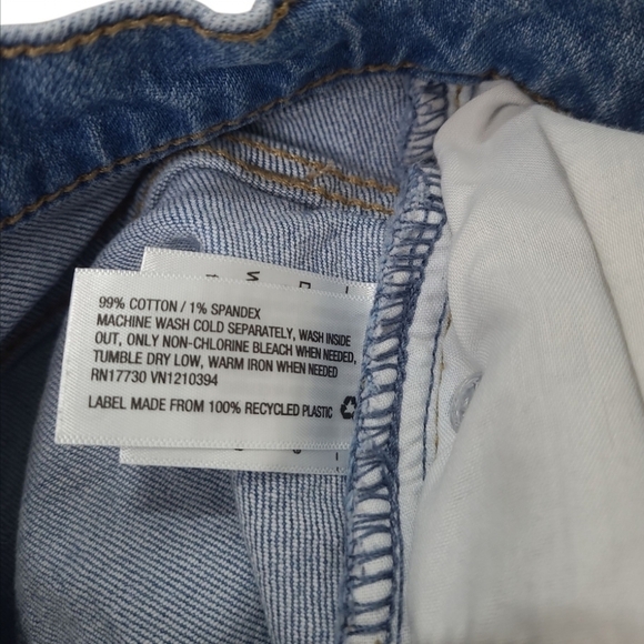 Mini Denim Blue Jean Skirt Size 00/24R - Picture 4 of 7